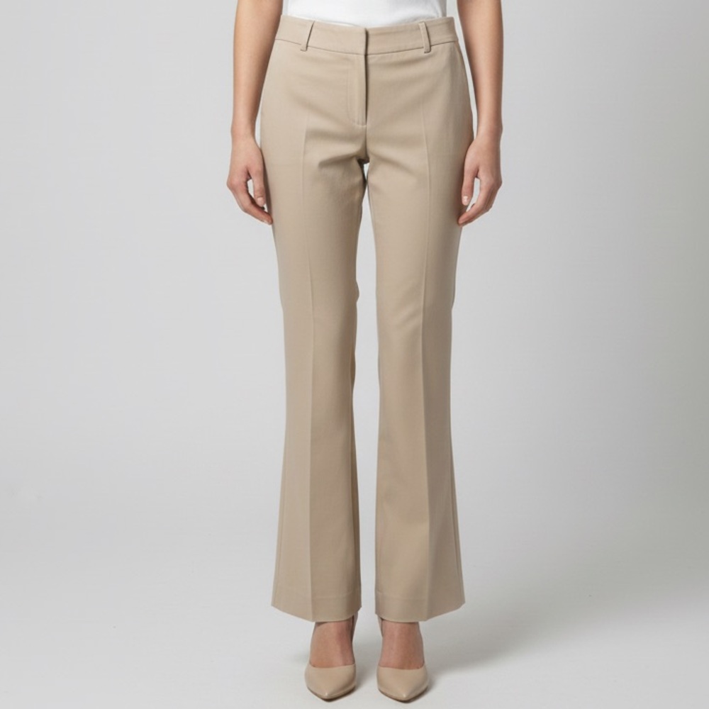 Le Château Tan Mid-Rise Slightly Flared Pants - Size 3/4 (NWT)